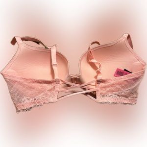 La Senza jewel encrusted pink lace bra.